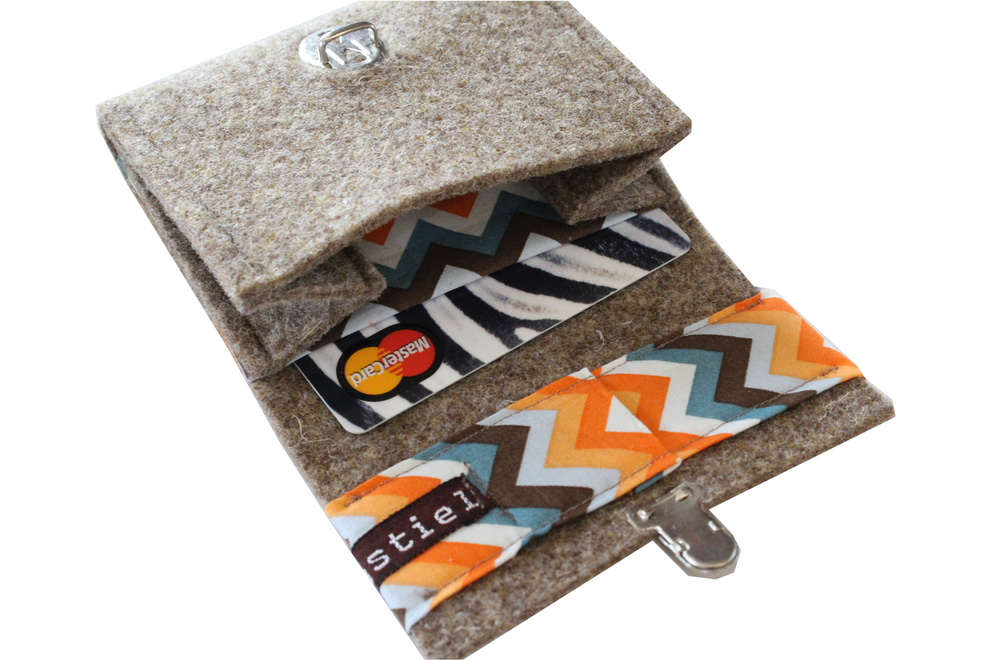 Liebevoll handgenähte Geldbörse aus besonders hochwertigen Wollfilz mit viel Liebe für Dich einzigartig angefertigt in Deutschland