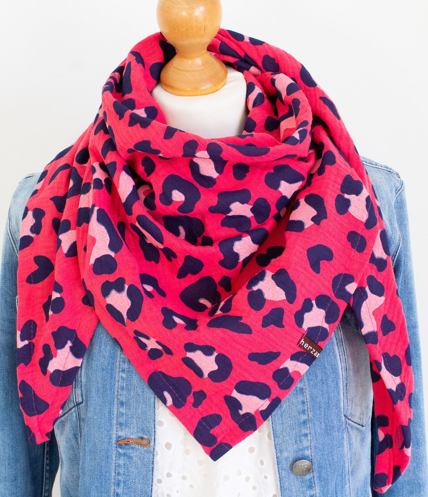 Leichtes Dreieckstuch Musselintuch handgenäht für Erwachsene aus besonders kuschelig weichen Baumwollmusselin mit viel Liebe für Dich einzigartig angefertigt in Deutschland