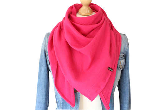 Leichtes Dreieckstuch Musselintuch handgenäht für Erwachsene aus besonders kuschelig weichen Baumwollmusselin mit viel Liebe für Dich einzigartig angefertigt in Deutschland