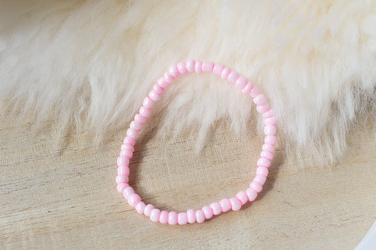 Perlenarmband rosa