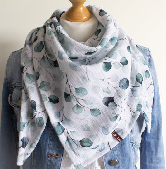 Leichtes Dreieckstuch Musselintuch handgenäht für Erwachsene aus besonders kuschelig weichen Baumwollmusselin mit viel Liebe für Dich einzigartig angefertigt in Deutschland