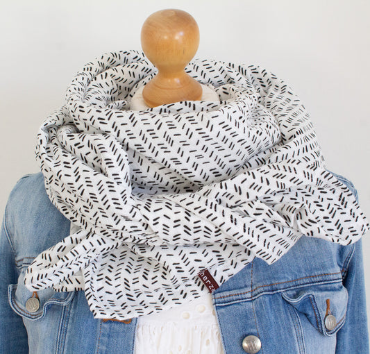 Handgenähtes XXL-Musselintuch für Erwachsene aus besonders kuschelig weichen Baumwollmusselin mit viel Liebe für Dich einzigartig angefertigt in Deutschland