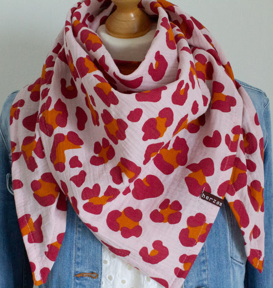 Leichtes Dreieckstuch Musselintuch handgenäht für Erwachsene aus besonders kuschelig weichen Baumwollmusselin mit viel Liebe für Dich einzigartig angefertigt in Deutschland