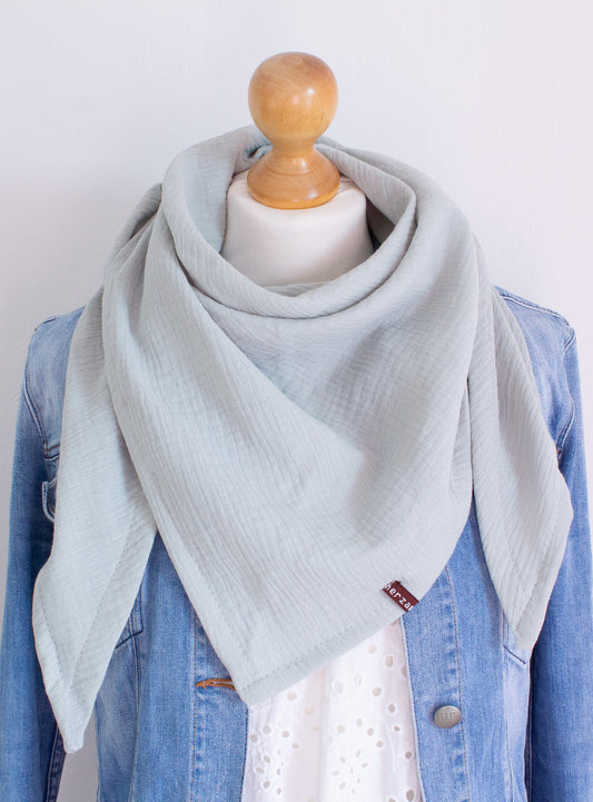 Leichtes Dreieckstuch Musselintuch handgenäht für Erwachsene aus besonders kuschelig weichen Baumwollmusselin mit viel Liebe für Dich einzigartig angefertigt in Deutschland