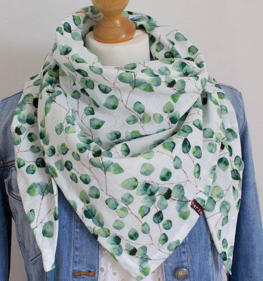 Leichtes Dreieckstuch Musselintuch handgenäht für Erwachsene aus besonders kuschelig weichen Baumwollmusselin mit viel Liebe für Dich einzigartig angefertigt in Deutschland