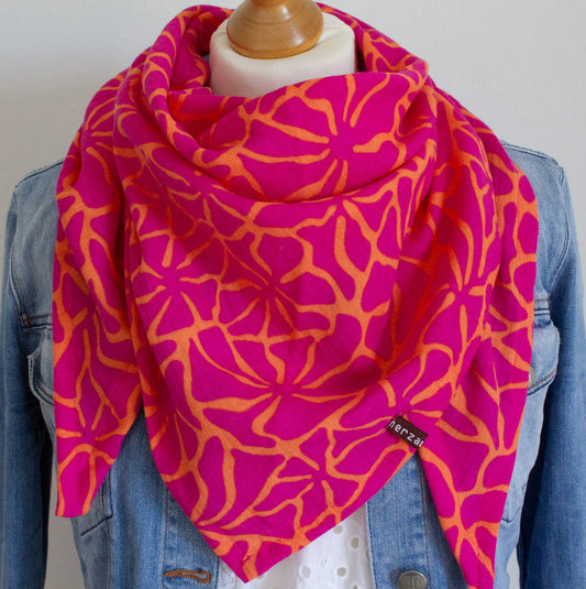 Leichtes Dreieckstuch Musselintuch handgenäht für Erwachsene aus besonders kuschelig weichen Baumwollmusselin mit viel Liebe für Dich einzigartig angefertigt in Deutschland